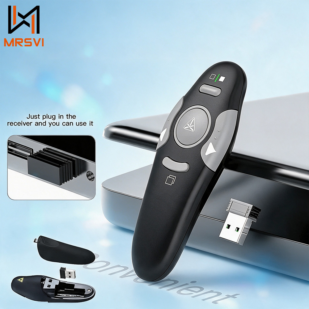 Laser Pointer Presenter - MRSVI Kabelloser Präsentations-Clicker Laserpointer USB-Dongle Fernbedienung