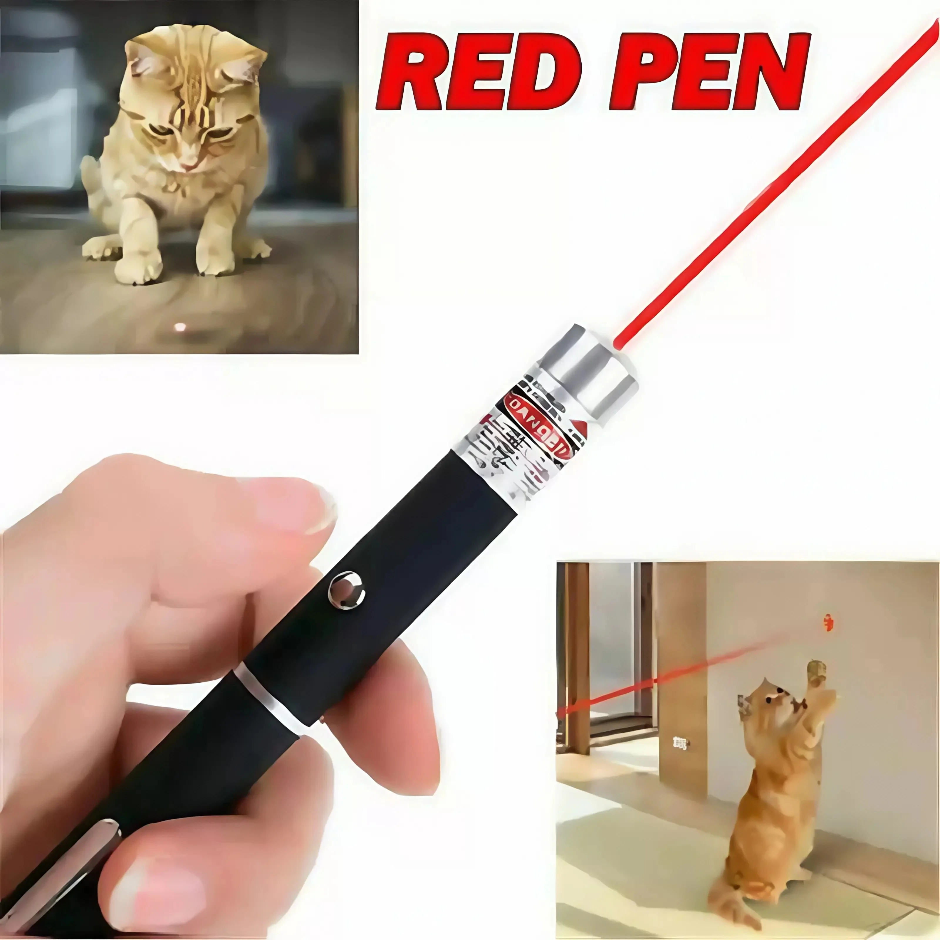 Laser Pointer Presenter - Roter Laserpointer – Einzelpunktlaser mit großer