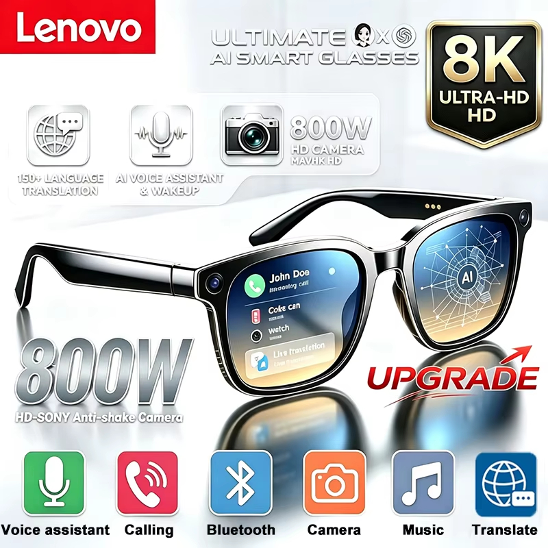 Smart Glasses Ar - Lenovo AI Smart Shooting-Brille mit 800W