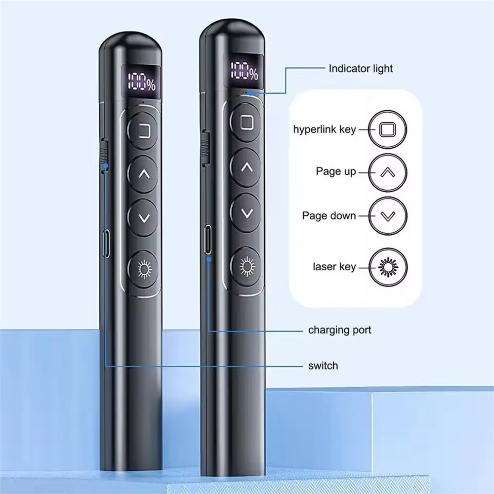 Laser Pointer Presenter - Flip-Pen Präsentations-Klicker RF 2,4GHz PowerPoint-Klicker Laserpointer