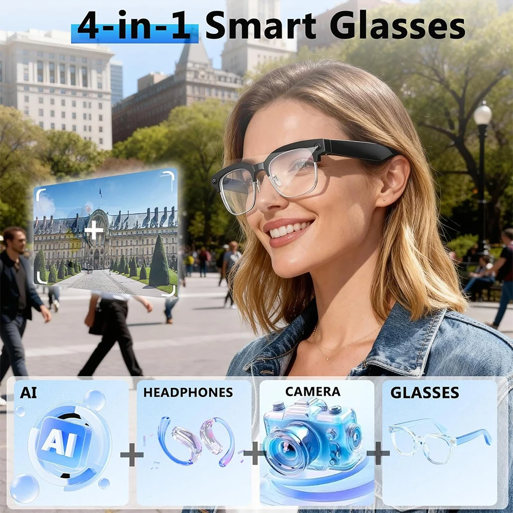 4K Smart AI-Brille mit 8MP-Kam – Smart Glasses Ar Bewertung und Preis