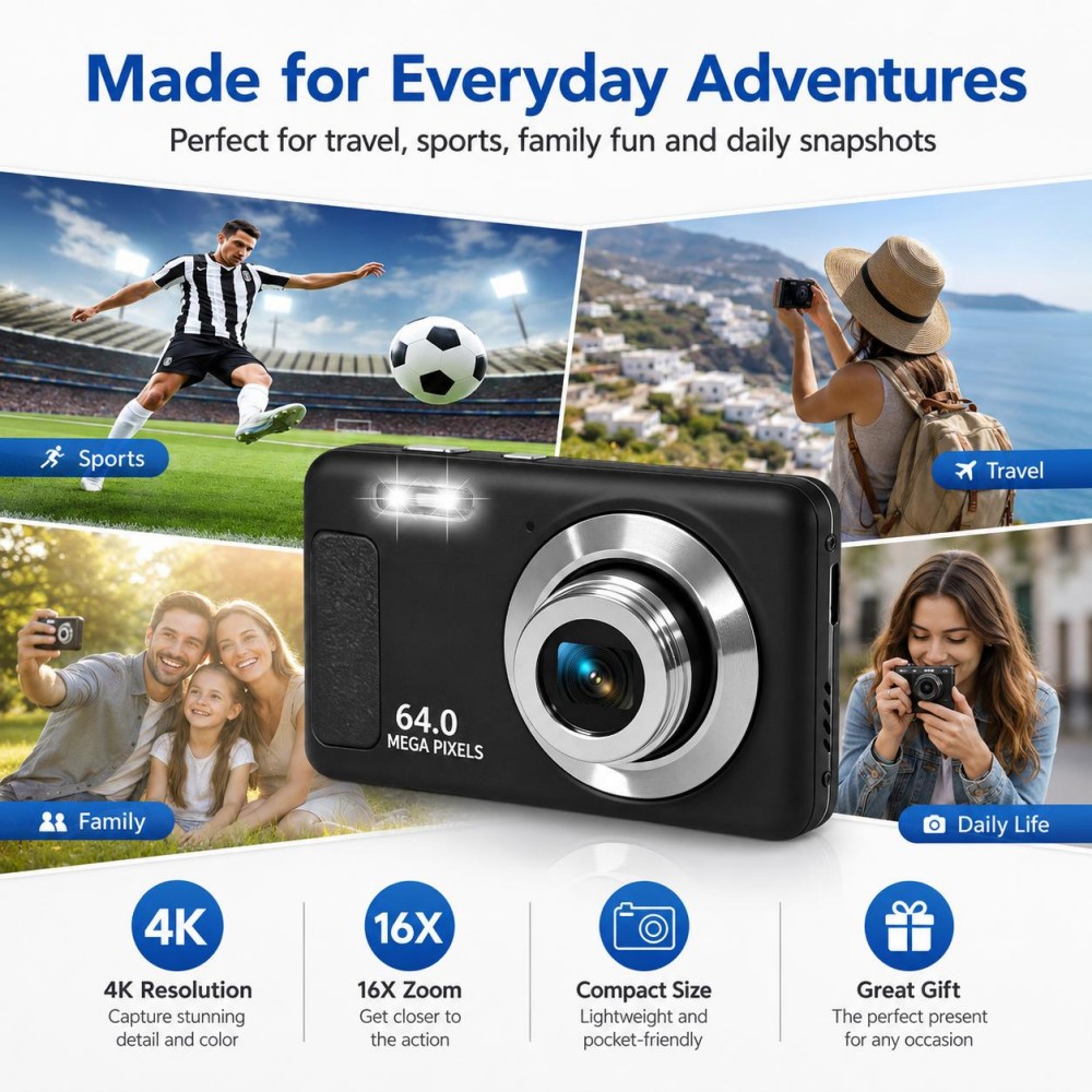 4K Ultra HD Tragbare Digitalka – Electronic Gadgets For Home Bewertung und Preis