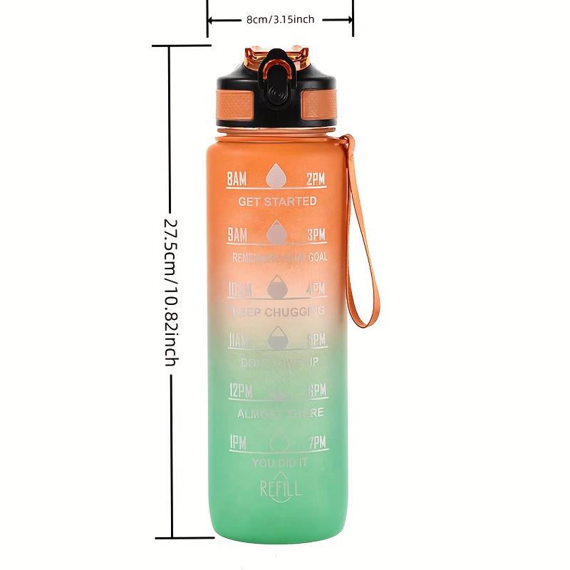 Farbverlauf 1000 ml großes Fas – Smart Water Bottle Tracker Bewertung und Preis