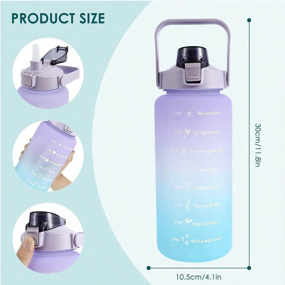 2L Wasserflasche, motivierende – Smart Water Bottle Tracker Bewertung und Preis