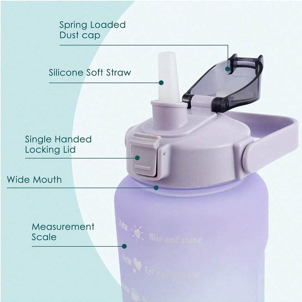 2L Wasserflasche, motivierende – Smart Water Bottle Tracker Bewertung und Preis